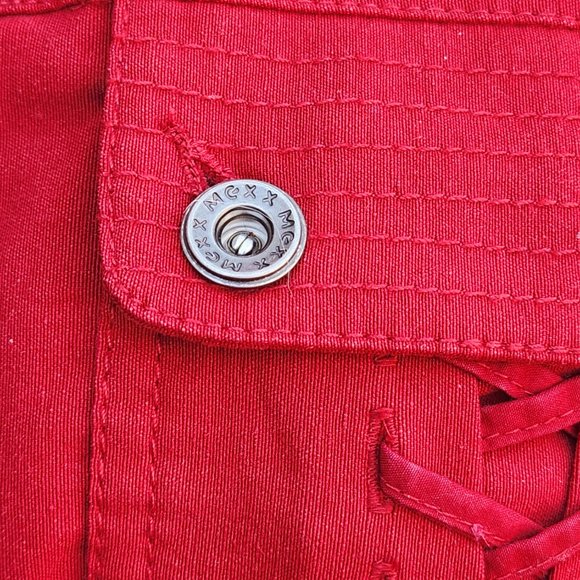 Mexx Ladies Red Cotton Polyester Jacket Size GB 12/CD 8/38/FR40 - Picture 3 of 6